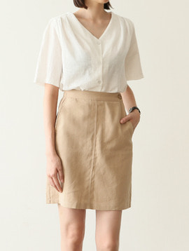 buckeen skirt(베이지 s 당일 배송)